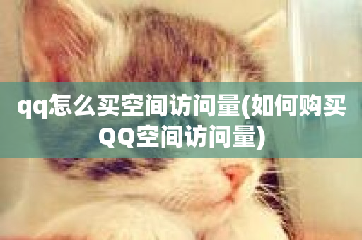 qq怎么买空间访问量(如何购买QQ空间访问量)-第1张图片-ZBLOG