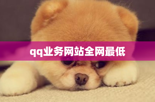 qq业务网站全网最低-第1张图片-ZBLOG