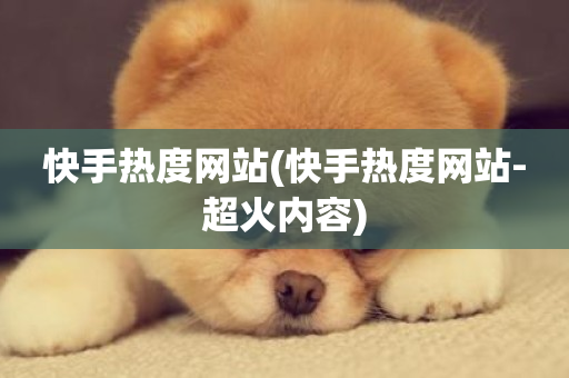 快手热度网站(快手热度网站-超火内容)-第1张图片-ZBLOG