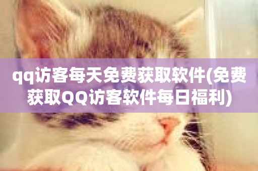 qq访客每天免费获取软件(免费获取QQ访客软件每日福利)-第1张图片-ZBLOG