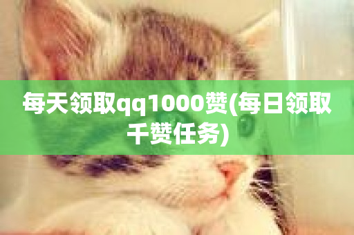 每天领取qq1000赞(每日领取千赞任务)-第1张图片-ZBLOG