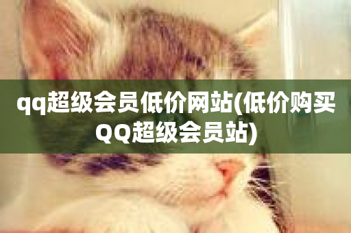 qq超级会员低价网站(低价购买QQ超级会员站)-第1张图片-ZBLOG