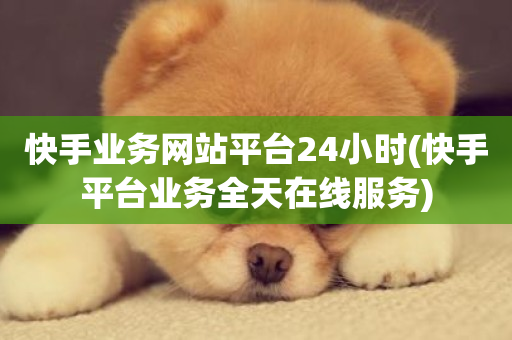 快手业务网站平台24小时(快手平台业务全天在线服务)-第1张图片-ZBLOG