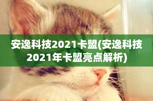 安逸科技2021卡盟(安逸科技2021年卡盟亮点解析)