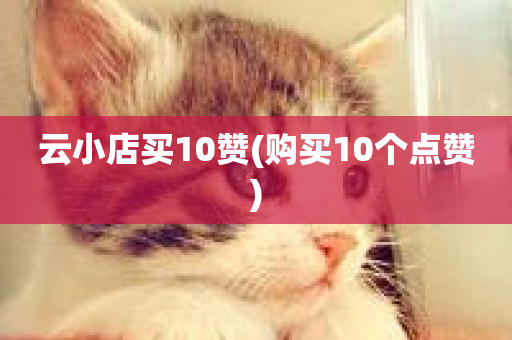 云小店买10赞(购买10个点赞)