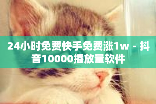 24小时免费快手免费涨1w - 抖音10000播放量软件