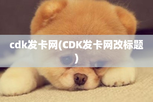 cdk发卡网(CDK发卡网改标题)-第1张图片-ZBLOG