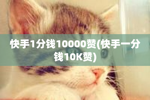 快手1分钱10000赞(快手一分钱10K赞)-第1张图片-ZBLOG