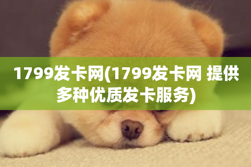 1799发卡网(1799发卡网 提供多种优质发卡服务)-第1张图片-ZBLOG