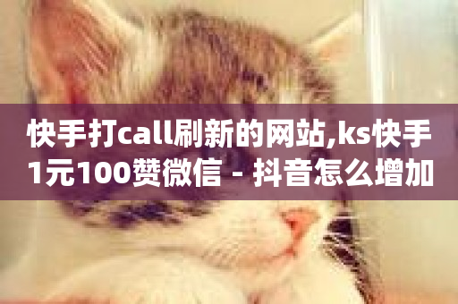 快手打call刷新的网站,ks快手1元100赞微信 - 抖音怎么增加浏览量和粉丝 - qq免费名片永久免费设置-第1张图片-ZBLOG