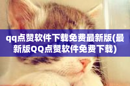 qq点赞软件下载免费最新版(最新版QQ点赞软件免费下载)-第1张图片-ZBLOG