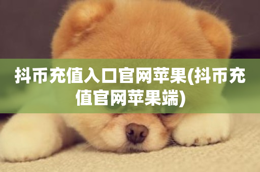 抖币充值入口官网苹果(抖币充值官网苹果端)-第1张图片-ZBLOG