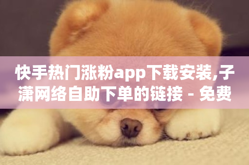 快手热门涨粉app下载安装,子潇网络自助下单的链接 - 免费qq空间网站点赞 - qq空间刷访客1元一万网站-第1张图片-ZBLOG