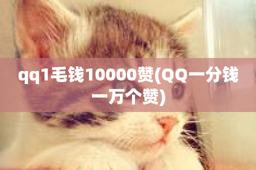 qq1毛钱10000赞(QQ一分钱一万个赞)