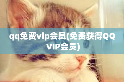 qq免费vip会员(免费获得QQ VIP会员)-第1张图片-ZBLOG