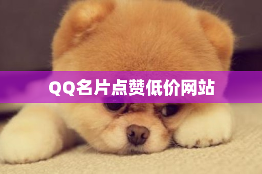 QQ名片点赞低价网站-第1张图片-ZBLOG