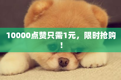 10000点赞只需1元，限时抢购！-第1张图片-ZBLOG