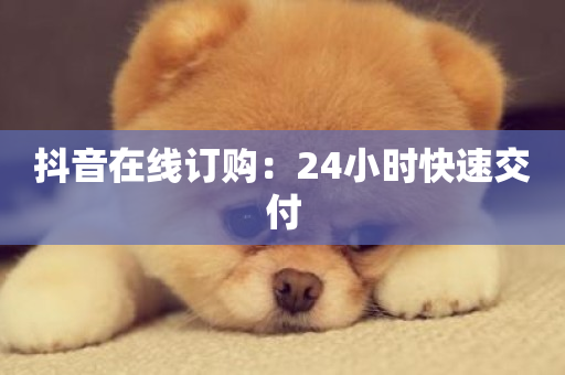 抖音在线订购：24小时快速交付