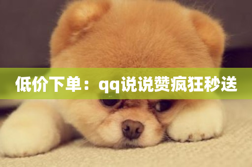 低价下单：qq说说赞疯狂秒送-第1张图片-ZBLOG