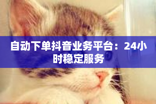 自动下单抖音业务平台：24小时稳定服务-第1张图片-ZBLOG