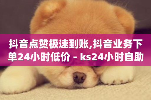 抖音点赞极速到账,抖音业务下单24小时低价 - ks24小时自助服务平台 - dy点赞秒到账-第1张图片-ZBLOG