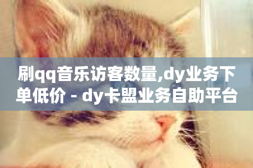 刷qq音乐访客数量,dy业务下单低价 - dy卡盟业务自助平台 - 自助下单商城最低价