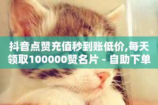 抖音点赞充值秒到账低价,每天领取100000赞名片 - 自助下单商城最低价 - 快手最便宜播放量和点赞-第1张图片-ZBLOG