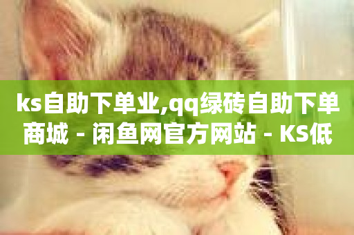 ks自助下单业,qq绿砖自助下单商城 - 闲鱼网官方网站 - KS低价业务下单平台