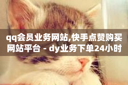 qq会员业务网站,快手点赞购买网站平台 - dy业务下单24小时最低价 - ks24小时免费下单平台