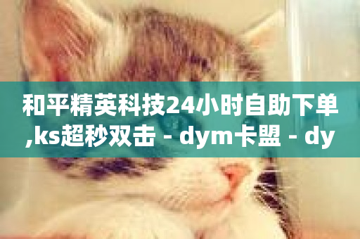 和平精英科技24小时自助下单,ks超秒双击 - dym卡盟 - dy免费24小时下单平台-第1张图片-ZBLOG