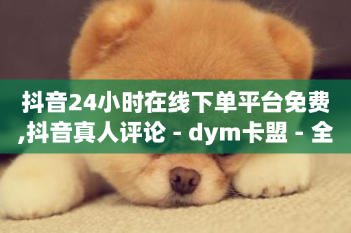 抖音24小时在线下单平台免费,抖音真人评论 - dym卡盟 - 全民k歌业务自助下单-第1张图片-ZBLOG