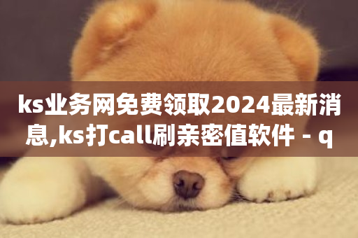 ks业务网免费领取2024最新消息,ks打call刷亲密值软件 - qq业务全网低价1000 - 0.1刷10000名片-第1张图片-ZBLOG