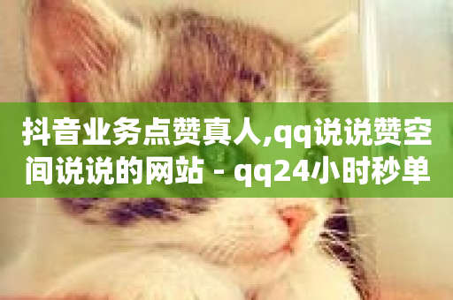 抖音业务点赞真人,qq说说赞空间说说的网站 - qq24小时秒单业务网 - 抖音推广24小时自助平台-第1张图片-ZBLOG