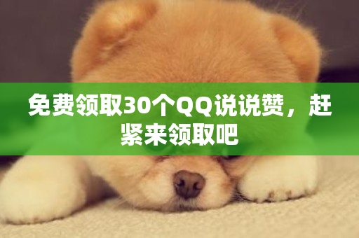 免费领取30个QQ说说赞，赶紧来领取吧-第1张图片-ZBLOG