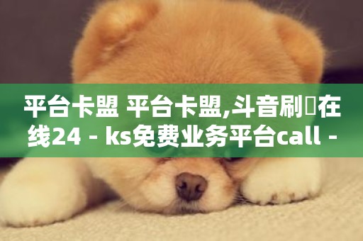 平台卡盟 平台卡盟,斗音刷讚在线24 - ks免费业务平台call - ks免费业务平台下载