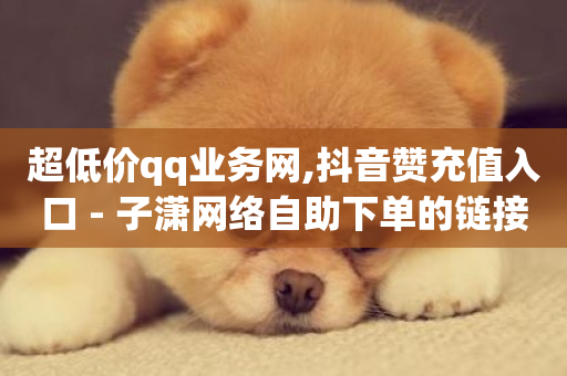 超低价qq业务网,抖音赞充值入口 - 子潇网络自助下单的链接 - dy24小时自助服务平台-第1张图片-ZBLOG