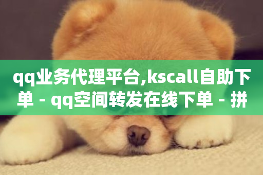 qq业务代理平台,kscall自助下单 - qq空间转发在线下单 - 拼多多现金大转盘刷助力网站-第1张图片-ZBLOG