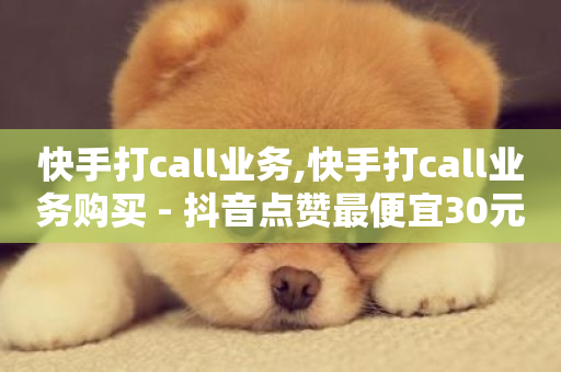 快手打call业务,快手打call业务购买 - 抖音点赞最便宜30元平台官网 - 快手流量推广网站24小时热线-第1张图片-ZBLOG