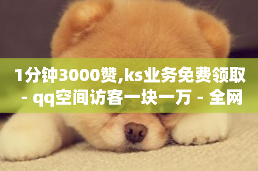 1分钟3000赞,ks业务免费领取 - qq空间访客一块一万 - 全网最低价业务平台-第1张图片-ZBLOG