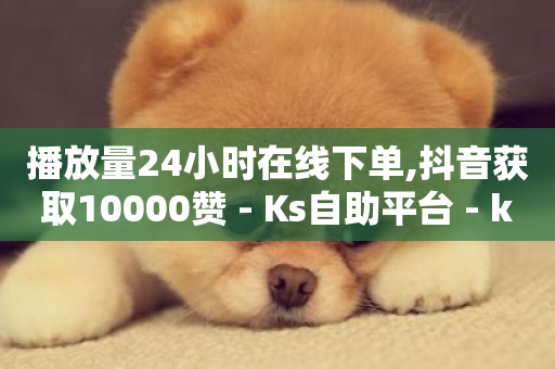 播放量24小时在线下单,抖音获取10000赞 - Ks自助平台 - ks免费业务平台下载