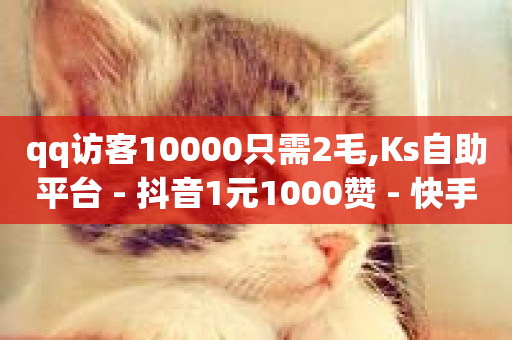 qq访客10000只需2毛,Ks自助平台 - 抖音1元1000赞 - 快手点赞有什么用-第1张图片-ZBLOG