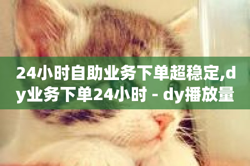 24小时自助业务下单超稳定,dy业务下单24小时 - dy播放量业务 - 黑科技引流推广神器怎么下载