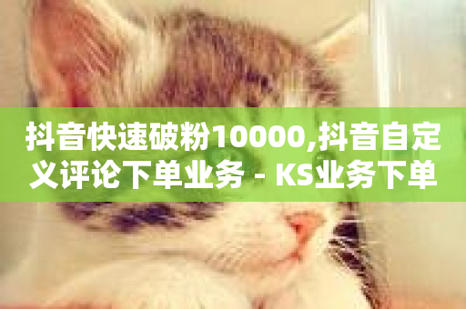 抖音快速破粉10000,抖音自定义评论下单业务 - KS业务下单平台 - 全民K歌粉丝下单-第1张图片-ZBLOG