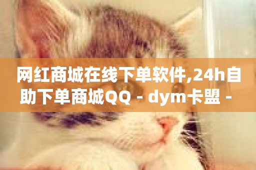 网红商城在线下单软件,24h自助下单商城QQ - dym卡盟 - ks自助下单服务平台