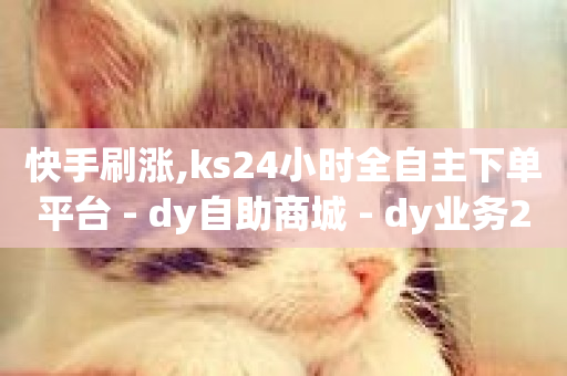 快手刷涨,ks24小时全自主下单平台 - dy自助商城 - dy业务24h