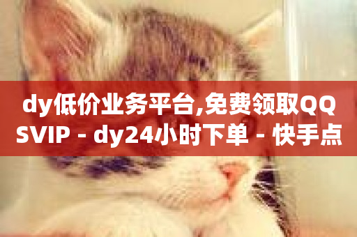 dy低价业务平台,免费领取QQSVIP - dy24小时下单 - 快手点赞有什么用