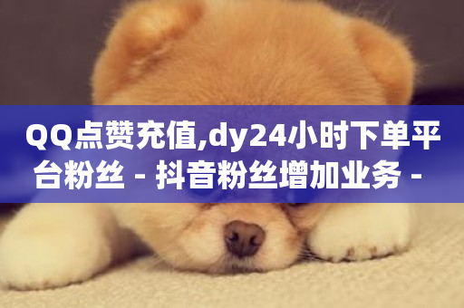 QQ点赞充值,dy24小时下单平台粉丝 - 抖音粉丝增加业务 - dy点赞秒到账