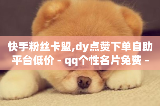 快手粉丝卡盟,dy点赞下单自助平台低价 - qq个性名片免费 - 抖音点赞靠谱平台-第1张图片-ZBLOG