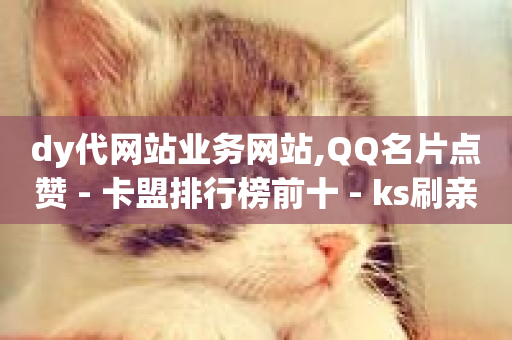 dy代网站业务网站,QQ名片点赞 - 卡盟排行榜前十 - ks刷亲密度