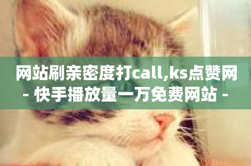 网站刷亲密度打call,ks点赞网 - 快手播放量一万免费网站 - 低价vip会员货源网站-第1张图片-ZBLOG